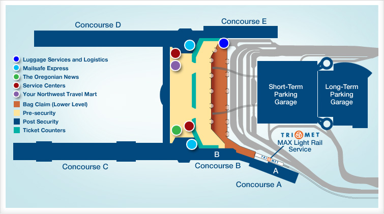 Storage and Mailing Services Map